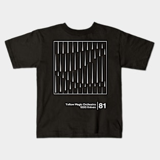 1000 Knives / Minimalist Graphic Artwork Design Kids T-Shirt